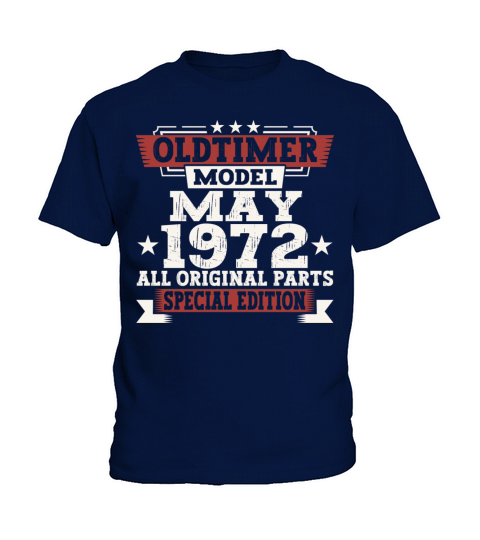Vintage 1972 Oldtimer May 50th Birthday Fun Gift Kids T-Shirt