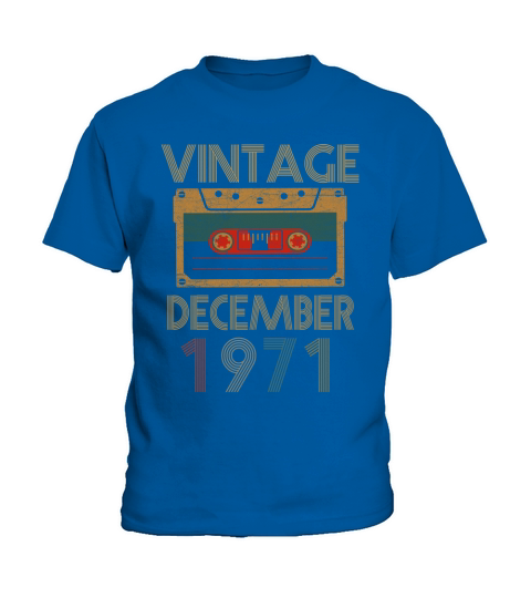 Vintage december 1971 Kids T-Shirt