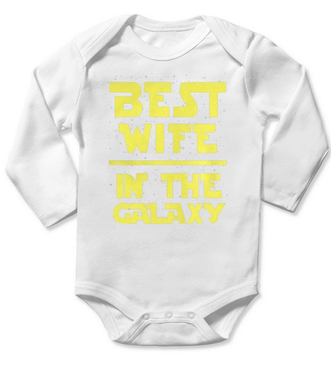 Best Wife In The Galaxy Long Sleeve Baby One-Piece