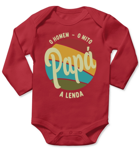 Daddy The Man The Myth The Legend Portuguese Papa Long Sleeve Baby One-Piece