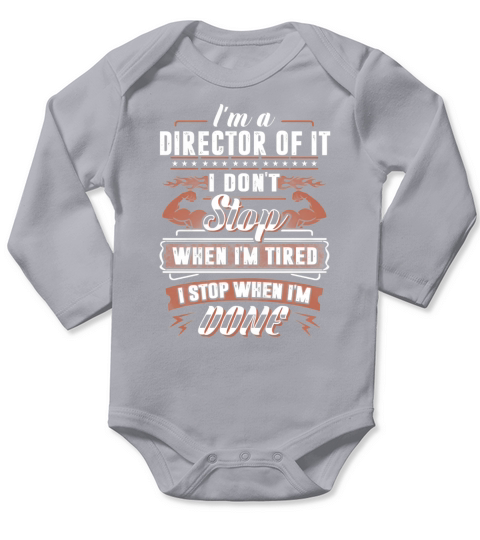 Director Of It Long Sleeve Baby One-Piece