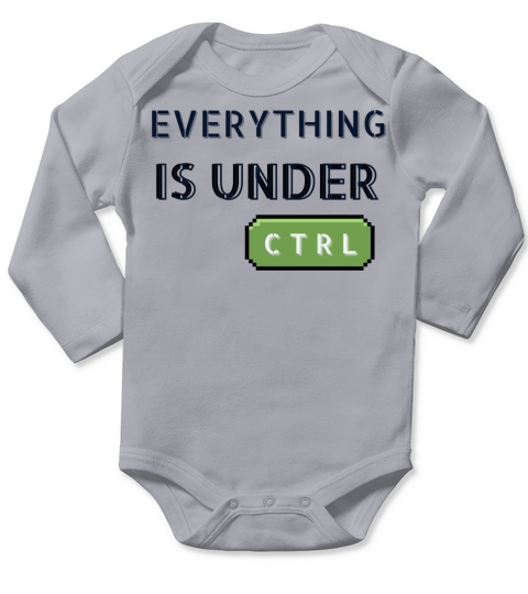 Everything is Under Ctrl Long Sleeve Baby One-Piece