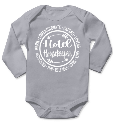Hotel Housekeeper Housekeeping Vintage Gift Long Sleeve Baby One-Piece