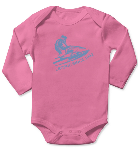 Jet ski vintage 1992 birthday 30 years Long Sleeve Baby One-Piece