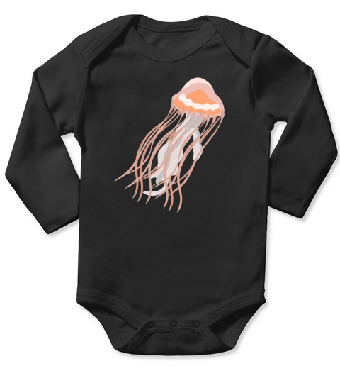 Ocean creatures  29 Long Sleeve Baby One-Piece