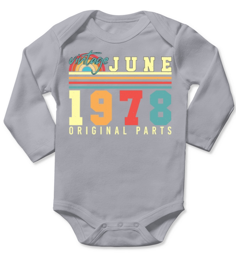Year Of Construction 1978 June Long Sleeve Baby One-Piece