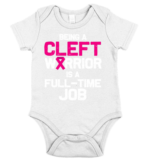 Cleft Palate Lip Achieved Strong Awareness product Short Sleeve Baby One-Piece