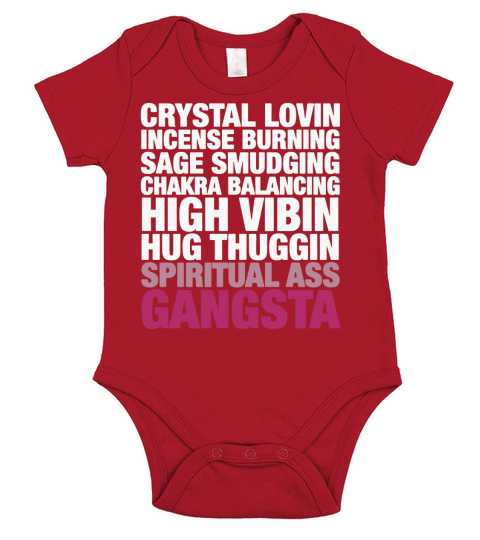 Crystal lovin incense burning sage smudging chakra T-Shirt Short Sleeve Baby One-Piece