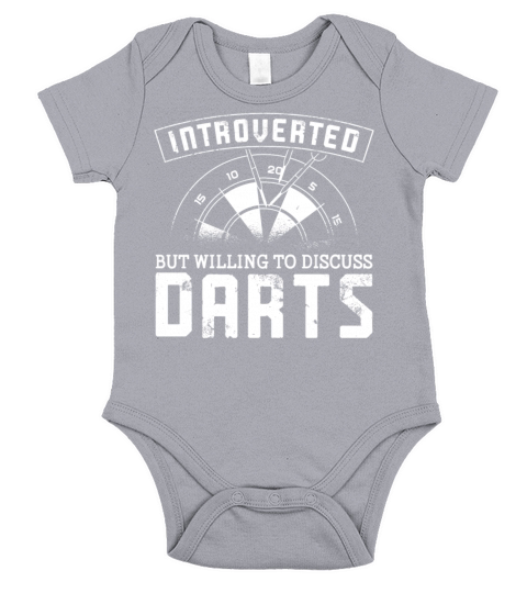 Darts Board Vintage Introverted Short Sleeve Baby One-Piece