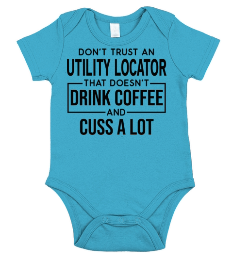 Funny Utility Locator Cuss A Lot Short Sleeve Baby One-Piece