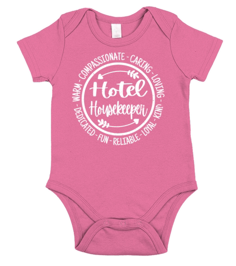 Hotel Housekeeper Housekeeping Vintage Gift Short Sleeve Baby One-Piece