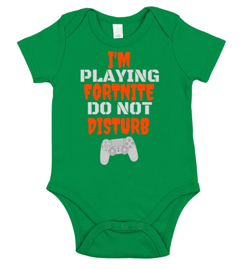 Im Playing Fornite Do Not Disturb Short Sleeve Baby One-Piece