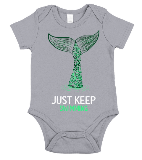 Just Keep Swimming Self-driven Gift Short Sleeve Baby One-Piece