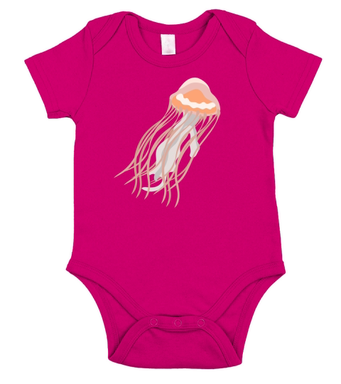 Ocean creatures  29 Short Sleeve Baby One-Piece