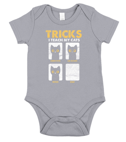 Tricks I Teach My Cats Vintage Short Sleeve Baby One-Piece