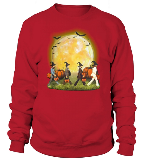 Abbey Road Walking On The Moon Pumpkin Halloween Sweatshirt Unisex