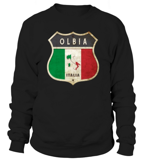 Olbia Italy coat of arms flags design Sweatshirt Unisex