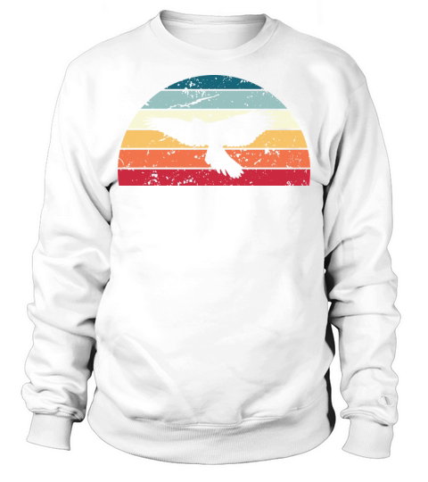 Retro Falconry Sunset Vintage bird Sunrise Sweatshirt Unisex