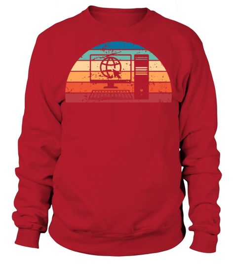 Retro Web Design Sunset Vintage programming Sweatshirt Unisex