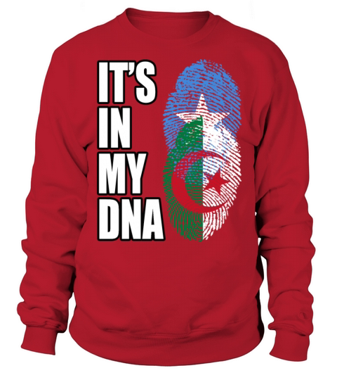 Somali And Algerian Vintage Heritage DNA Flag Sweatshirt Unisex