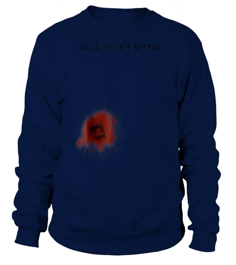 Top Zombie Bite Halloween Bitten Injury Men Women shirt Sweatshirt Unisex