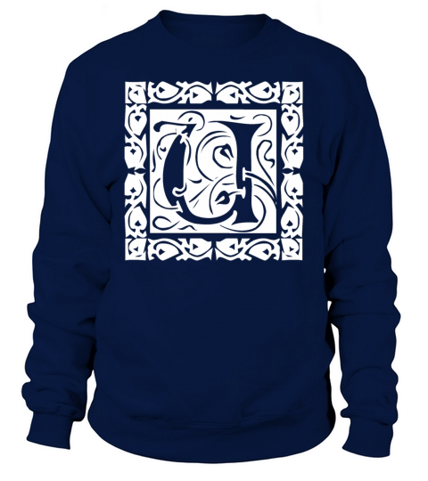 U Capital Letter Initial Monogram Alphabet Name Sweatshirt Unisex