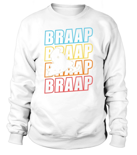 Vintage Braap Snowmobile Motorized Rider Sweatshirt Unisex