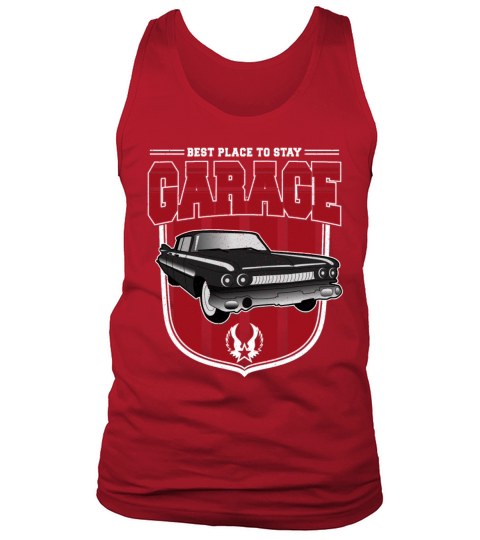 Best Place To Stay Garage Vintage Car Tank Top Unisex