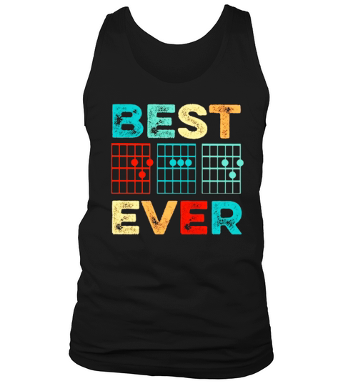 Guitar Chord Best Dad Ever Vintage Tank Top Unisex