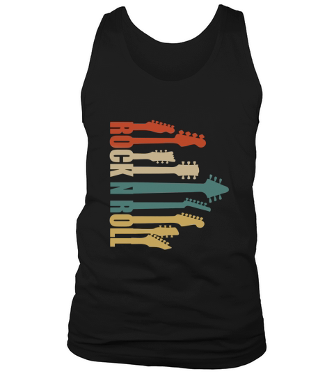 Rock Band Guitar Retro Vintage T Shirt Tank Top Unisex