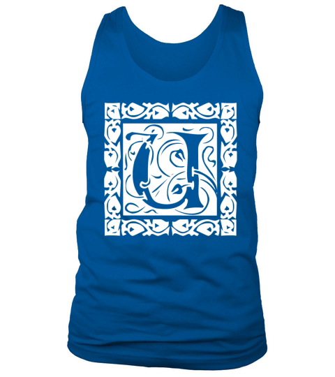 U Capital Letter Initial Monogram Alphabet Name Tank Top Unisex