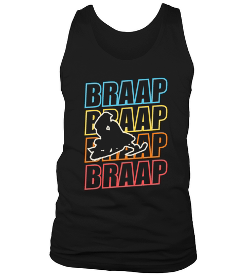 Vintage Braap Snowmobile Motorized Rider Tank Top Unisex