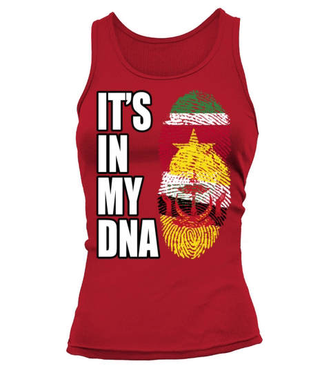 Surinamese And Bruneian Vintage Heritage DNA Flag Tank top Woman