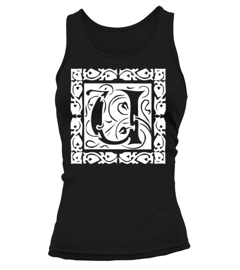 U Capital Letter Initial Monogram Alphabet Name Tank top Woman