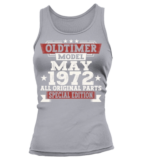 Vintage 1972 Oldtimer May 50th Birthday Fun Gift Tank top Woman