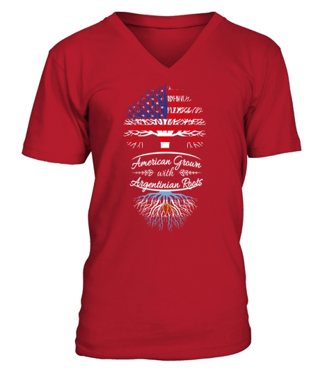 American grown with Argentinian roots T-Shirts V-Neck T-shirt