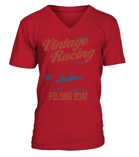 Folding Boatowner VINTAGE EDITION V-Neck T-shirt