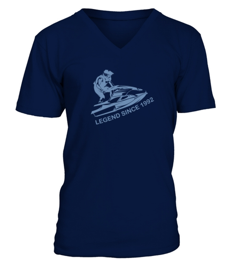 Jet ski vintage 1992 birthday 30 years V-Neck T-shirt
