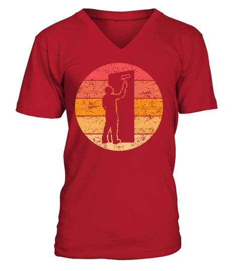 Painter Profession Training Retro Gift V-Neck T-shirt