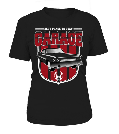 Best Place To Stay Garage Vintage Car Women's T-Shirt