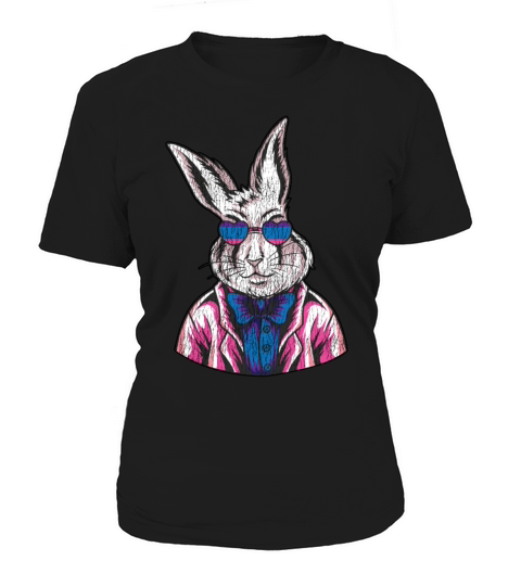 Bisexual Bi Pride Flag Rabbit Women's T-Shirt