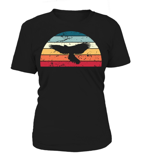 Retro Falconry Sunset Vintage bird Sunrise Women's T-Shirt