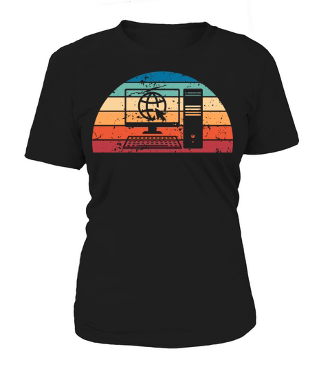 Retro Web Design Sunset Vintage programming Women's T-Shirt