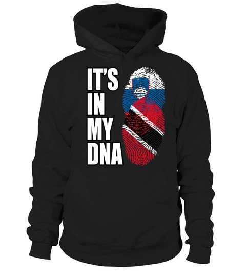 Slovenian And Trinidad Tobago Vintage Heritage DNA Hoodie Unisex