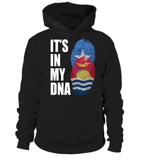 Somali And Kiribati Vintage Heritage DNA Flag Hoodie Unisex