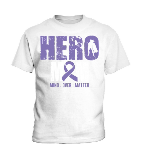 Hero Mom Hodgkins Lymphoma Cancer Awareness Ribbon Kids T-Shirt