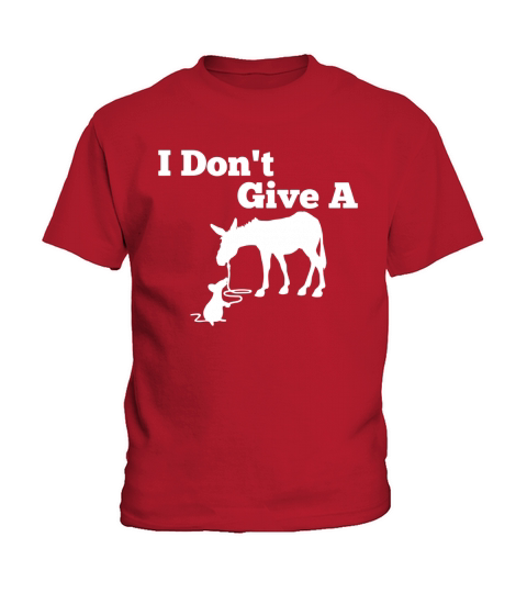 I Don’t Give A Rats Ass Mouse Walking Donkey Kids T-Shirt