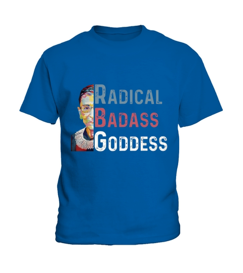 Radical Badass Goddess RBG Ruth Bader Ginsburg shirt - Coffee Mug (colored) Kids T-Shirt