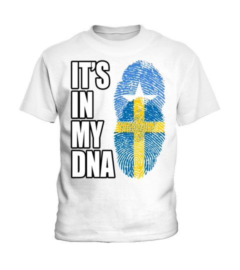 Somali And Swedish Vintage Heritage DNA Flag Kids T-Shirt