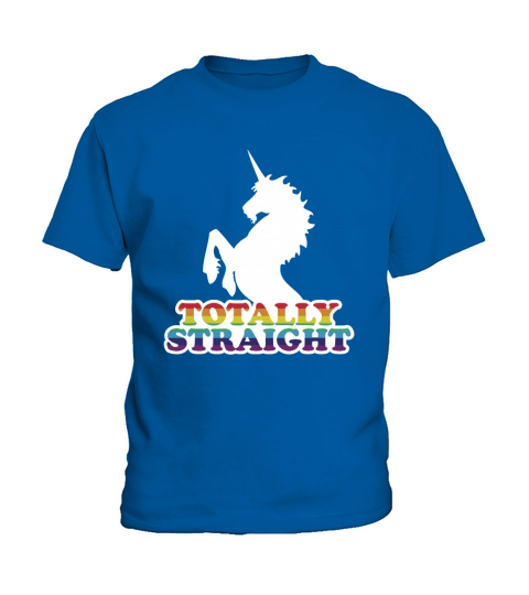 Unicorn shirt totally straight LGBT tee Kids T-Shirt